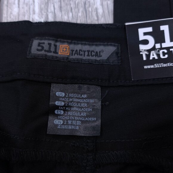 5.11 Tactical Pants Women’s 2 Regular Black Cirrus Covert Ripstop Straight Leg - Picture 7 of 10